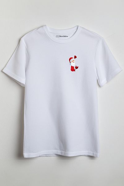 SM Satranç Medya Μπλουζάκι Unisex με χριστουγεννιάτικο στάμπα Άγιου Βασίλη