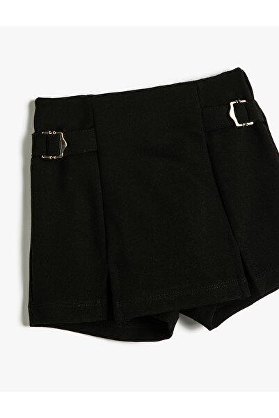 Koton Basic Şort Toka Detaylı Beli Lastikli