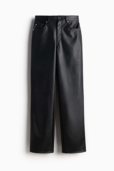 H&M Straight coated trousers