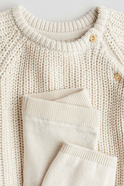 H&M 2-piece knitted cotton set