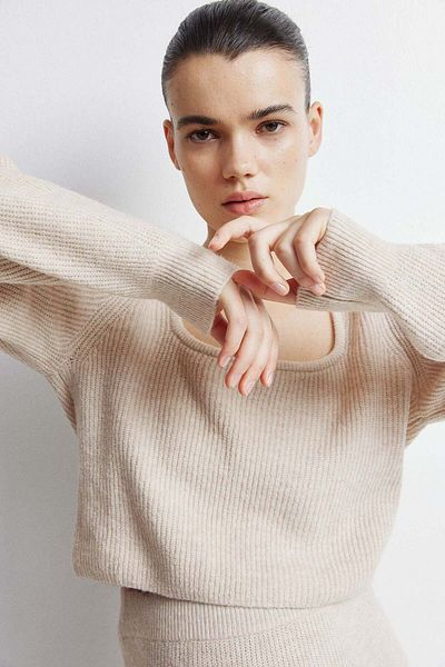 H&M MAMA 2-piece rib-knit set