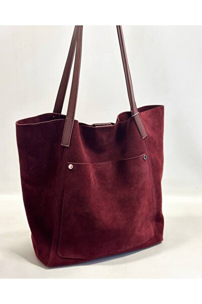 çkn sedat çakan çanta & fular & aksesuar حقيبة كتف نسائية من جلد الغزال الأصل...