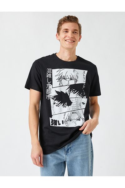 Koton Anime Printed T-Shirt