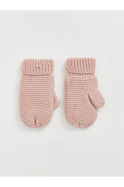 LC Waikiki Lcw Baby Pink Basic Baby Girl Knitwear Gloves