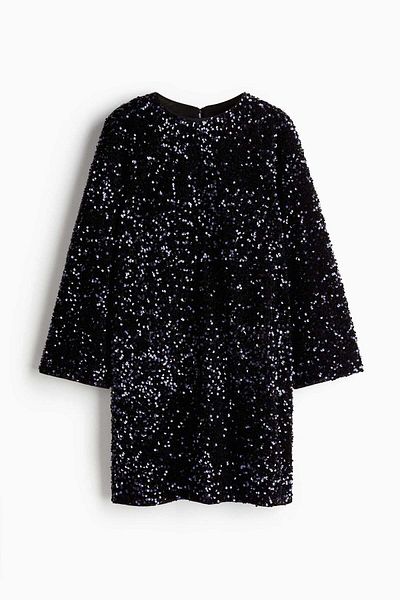 H&M Sequined A-line dress