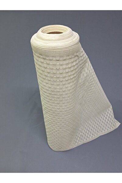 Başak Ev Tekstili Cream Color Pvc Cube Lace Runner - Shelf and Cabinet Cover