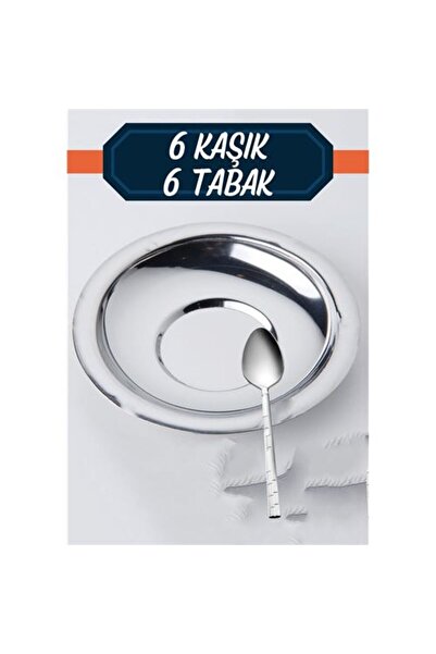 Genel Markalar TransForMacion Veneta 6 Takım Çay Tabağı Kaşık Seti 717970