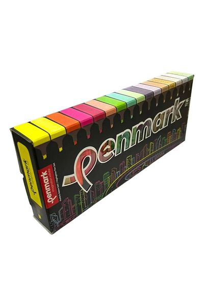 penmark Phosphor Pen Silvery-Neon-Pastel 16 Colors Super Box Set