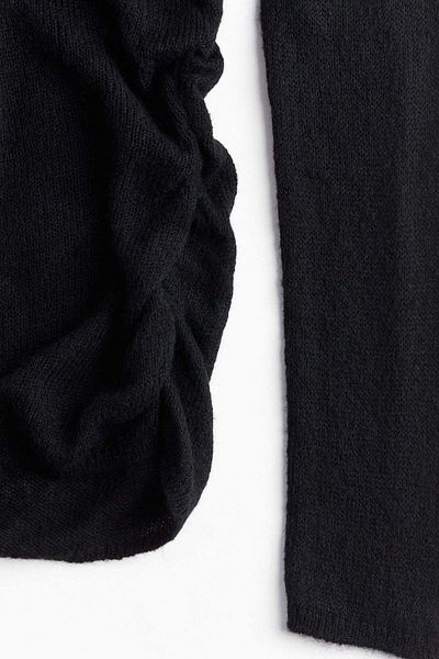 H&M Sheer-knit off-the-shoulder jumper