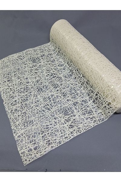 Başak Ev Tekstili Culoarea crem PVC Trim Lace Runner - Acoperire pentru rafturi și dulapuri