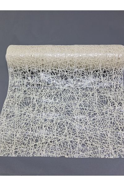 Başak Ev Tekstili Culoarea crem PVC Trim Lace Runner - Acoperire pentru rafturi și dulapuri