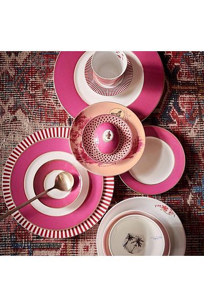 Pip Studio Chique Pink Porcelain Dinner Plate 28 Cm