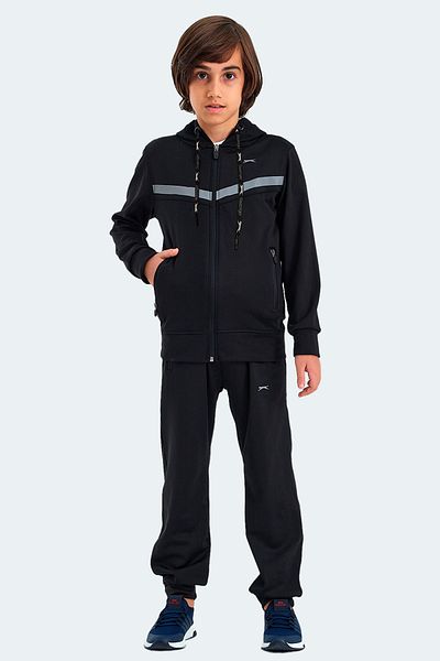 Slazenger Детски унисекс анцуг Noon в черен цвят