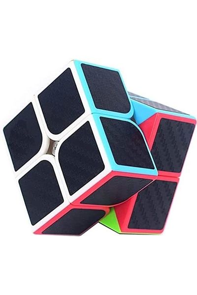 Doğan Oyuncak Dünyası Original Moyu Fiber Carbon 2X2 Cube - Moyu Speed Cube - Moyu Fiber Carbon 2X2 Intelligence Cube - Intelligence Cube -