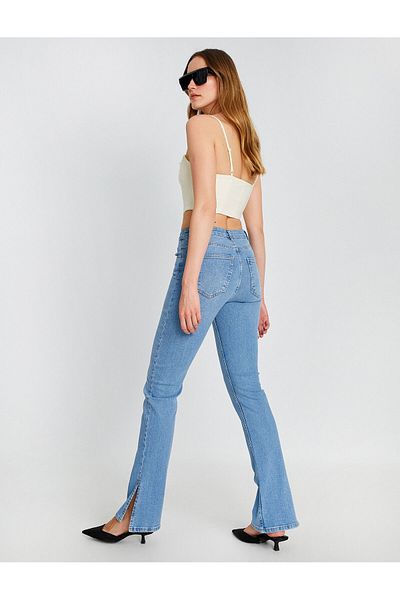 Koton Spanish Leg Jeans Slim Fit High Waist