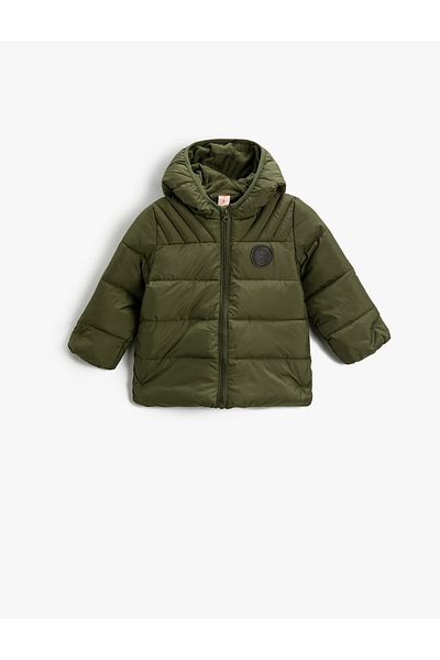 Koton Water Repellent Puffer Jacket Hooded