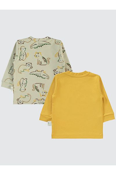 Civil Baby 6-18 Months Baby Boy Mustard Sweatshirt Set of 2