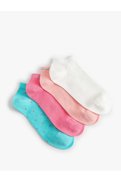 Koton Set of 4 Booties Socks Multicolored