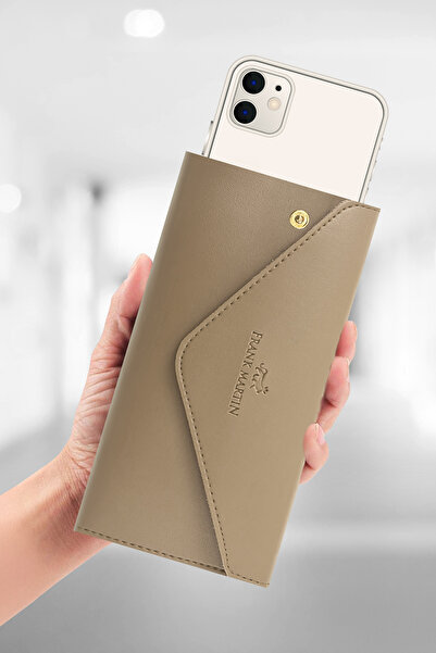 Frank Martin Zumrut Telefon Kağıt ve Bozuk Para Bölmeli Zarf Model Portföy Ka...