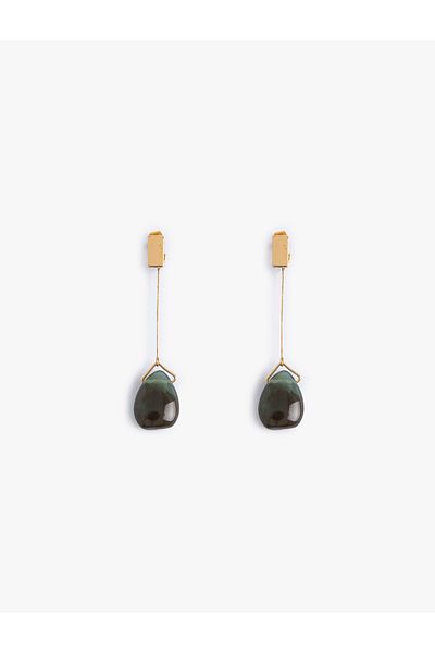 Koton Stone Earrings Dangle Medium Size