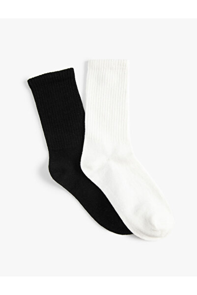 Koton Основен комплект чорапи, 2 броя, памучна смес
