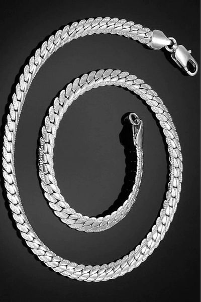Store Knitted Model Silver Steel Necklace
