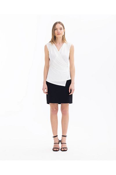 SEÇİL Double Breasted Neck Tank Top