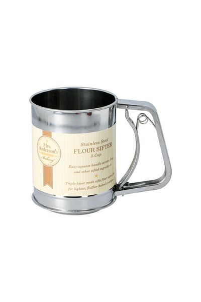 Mrs. Anderson's 3-Cup Squeeze Flour Sifter