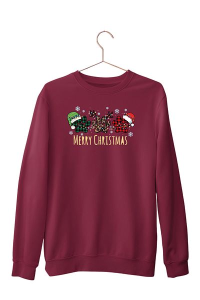 ESTİLİVO New Year Printed Unisex Knitwear Sweat Hoodie - Men's and Women's Regular Clothing