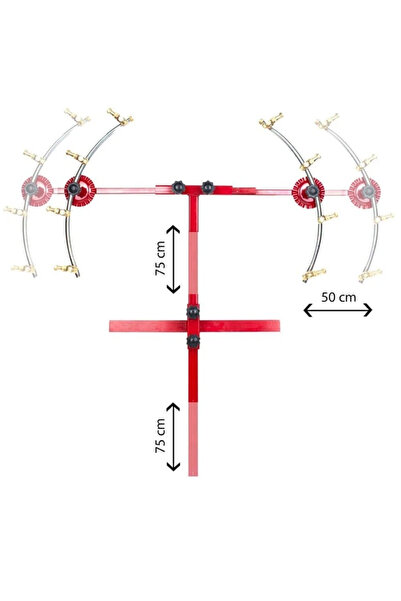 TarımGaraj Hilal Tip Turbo Stoper Memeli Uzatılabilir Krom İlaçlama Makina Ap...