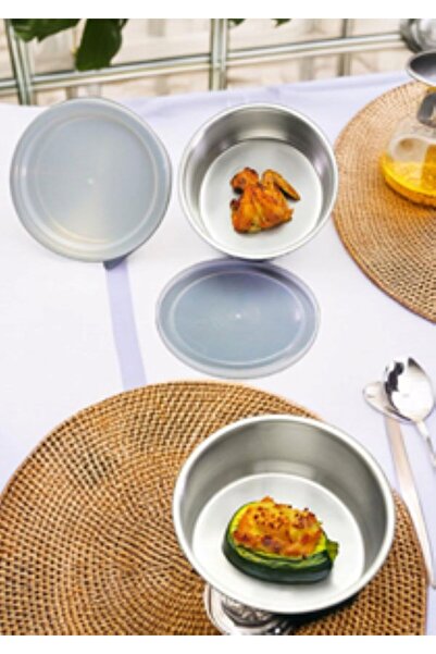 Doğuş Mutfak Paslanmaz Çelik 1 Adet 14x6 Cm Kapaklı Saklama Kabı