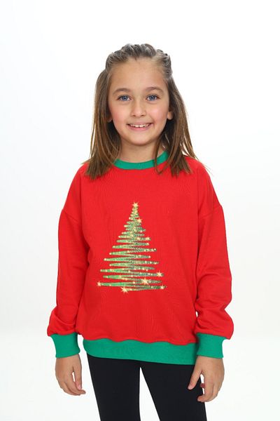 Toontoy Girl's Printed Sweatshirt