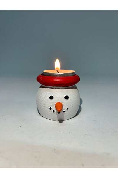 biblo home Yılbaşı Hediyelik Kardan Adam Noel Mumluk(1 Adet)