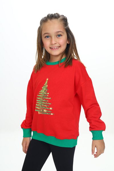 Toontoy Girl's Printed Sweatshirt
