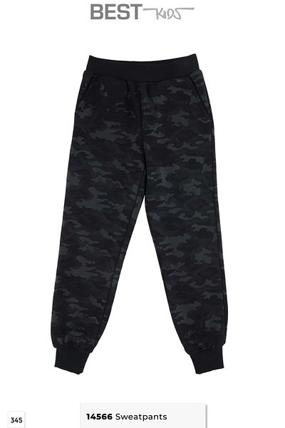 best kids Pantaloni de trening cu model negri pentru băiat