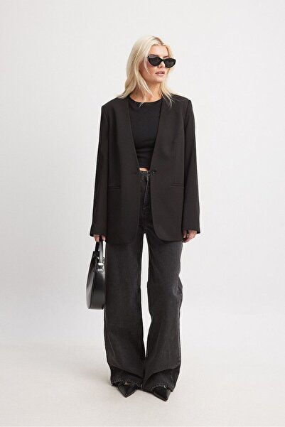 CHEISU Дамска черна тениска с дълъг ръкав и кръгло деколте, блуза, риза и каизол