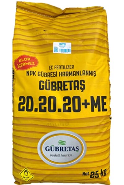 GÜBRETAŞ 20.20.20 + ME (25 KG) DAMLAMA SULAMA GÜBRESİ