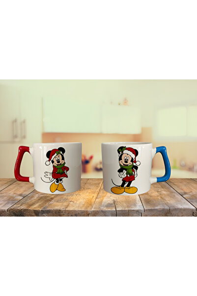 RHG Art كوب ميني آند ميكي ماوس ملون لعيد الميلاد