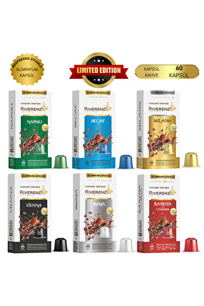Riverenza Limited Edition Gourmet Selection Alüminyum Nespresso® Uyumlu Kapsü...