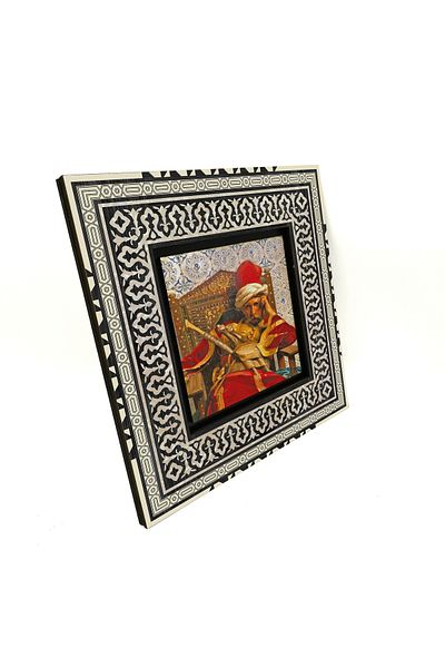 Sadrazam Pictură MDF imprimată oficial Markos Botsaris 20x20 Krt-129