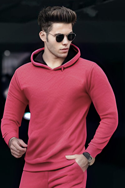 CMZ COLLECTİON Ανδρικό φούτερ με κουκούλα 3Ιπλένιων κλωστών σε μεγάλο μέγεθος