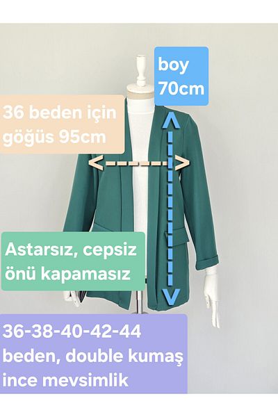ENDAMIM Blazer subțire de sezon fără căptușeală