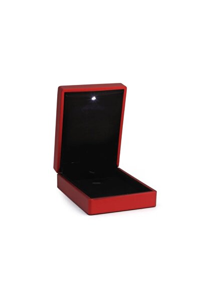 Genel Markalar OGO Silver Işıklı Siyah Kolye Küpe Hediye Kutusu