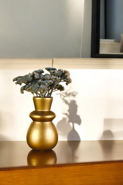 Evene Small Vase - Table Top and Home Decoration, Gold Antique Color Model 10