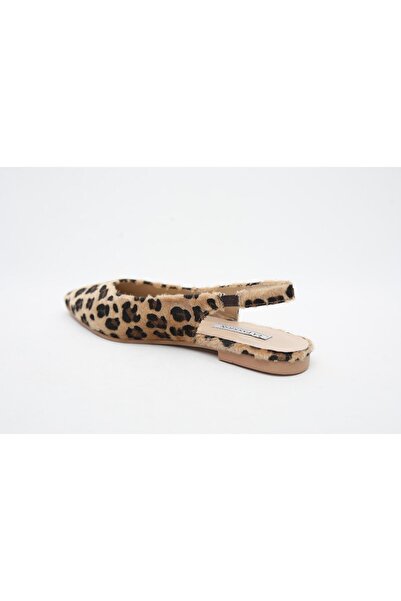 LA PASSION ARKASI AÇIK LASTİK DETAYLI LEOPAR AYAKKABI