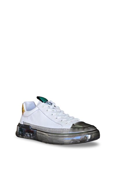 Guja 24k510-2 Hakiki Deri Erkek Casul Sneaker Beyaz