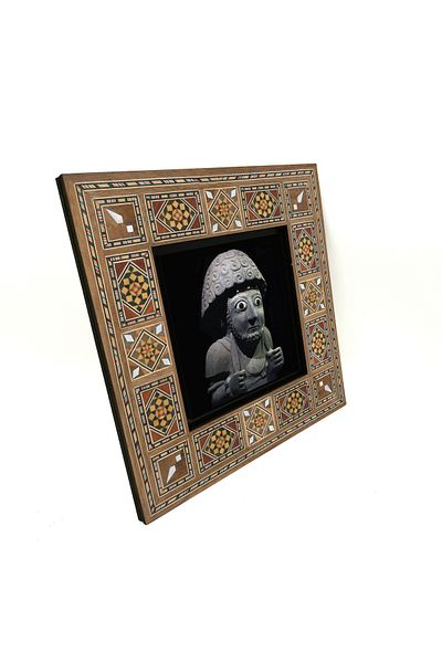 Sadrazam Regele Hititului 2 Statuie Şuppiluliuma MDF Imprimat Masă 20x20 Krt-145