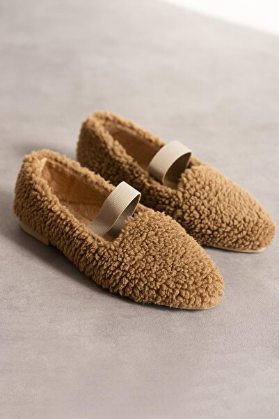 Moda Frato Modafrato MF-500 Lastikli Kadın Ev Babeti Ev Ayakkabısı Ev Botu Terlik