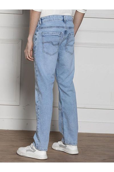 Dennis Lingo By Styli Mid Rise Relaxed Fit Panelled Stretchable Jeans