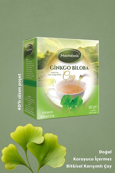 Mecitefendi 40-Piece Ginkgo Biloba Tea Filtered Bag